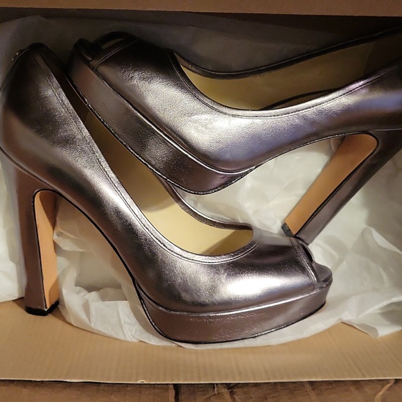 Coach Shoes - Coach open toe heels- barely worn